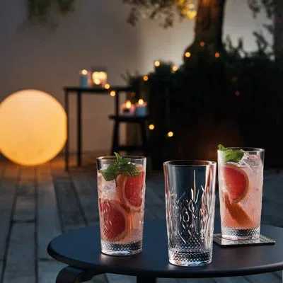 Bormioli Rocco Bartender Stone Cooler Drinking Glasses In Clear