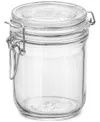 Bormioli Rocco Set Of 6 Fido Cylinder 17.5 oz Food Jars In Clear