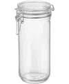 Bormioli Rocco Set Of 6 Fido Cylinder 33.75oz Food Jars In Clear