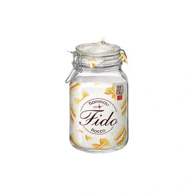Bormioli Rocco Fido 67.75 Oz. Food Jar, Clear
