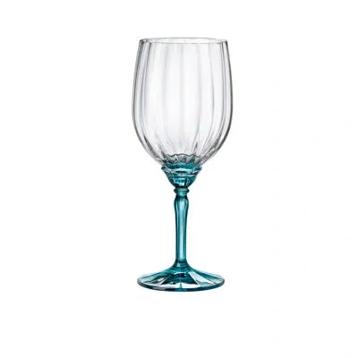 Bormioli Rocco Florian 18 Oz. Red Wine / Gin & Tonic Glasses In Clear,lucent Blue