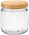 Bormioli Rocco Set Of 6 Frigoverre 25.25oz Bamboo Food Storage Containers In Clear