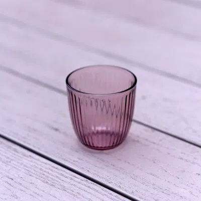 Bormioli Rocco Line Water Drinking Glasses In Pink