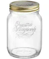 Bormioli Rocco Quattro Stagioni 101.25-oz. Wide-mouth Jar, Set Of 6 In Clear