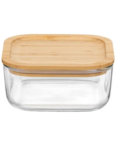 BORMIOLI ROCCO BORMIOLI ROCCO SET OF 12 FRIGOVERRE 33.75OZ BAMBOO FOOD STORAGE CONTAINERS