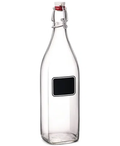 Bormioli Rocco Swing Chalk-label Bottles, Set Of 6 In Clear