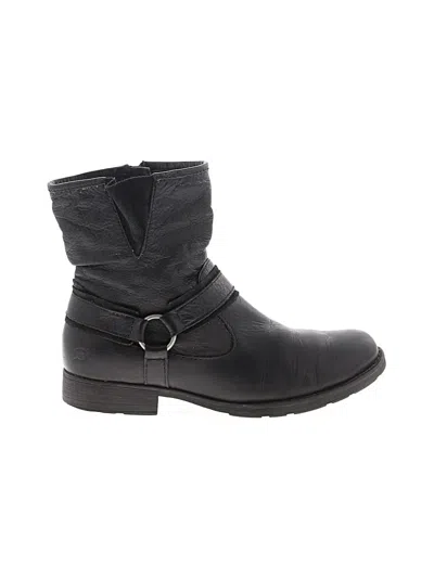 Pre-owned Born Ankle Boots In Black