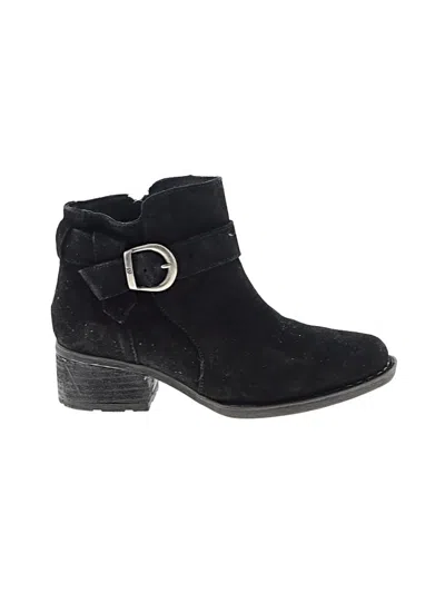 Pre-owned Born Ankle Boots In Black