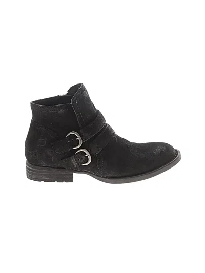 Pre-owned Born Ankle Boots In Black