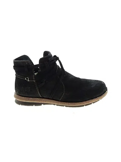 Pre-owned Born Ankle Boots In Black