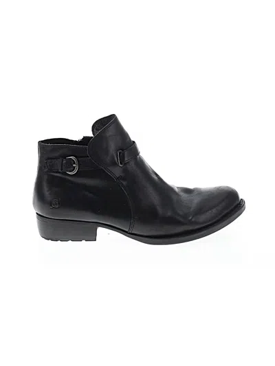 Pre-owned Born Ankle Boots In Black