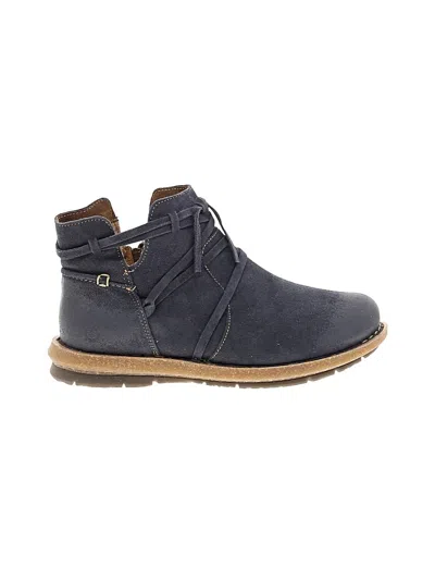 Pre-owned Born Ankle Boots In Blue