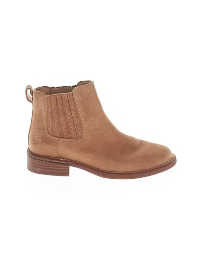 Pre-owned Born Ankle Boots In Brown