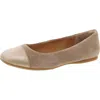 Born Batti Womens Mixed Media Faux Suede Ballet Flats In Grey