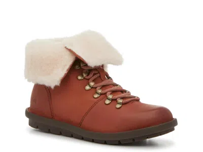 Born Blaine Shearling Bootie In Burgundy
