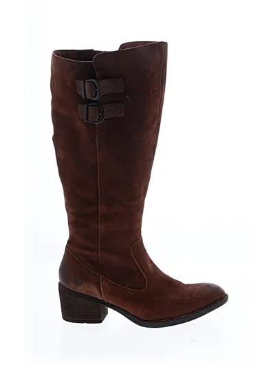 Pre-owned Born Boots In Brown