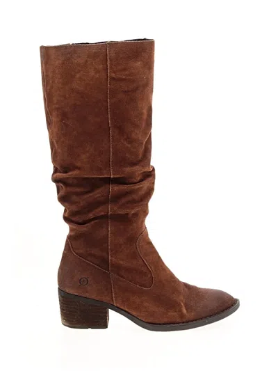 Pre-owned Born Boots In Brown