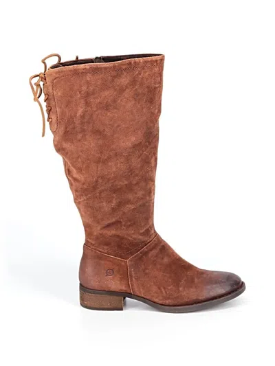 Pre-owned Born Boots In Brown