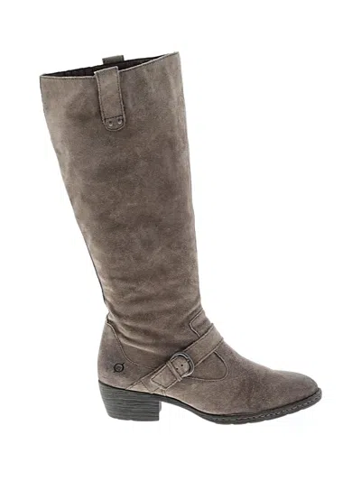 Pre-owned Born Boots In Gray