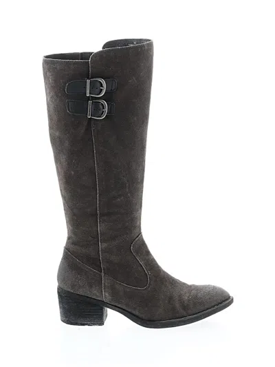 Pre-owned Born Boots In Gray