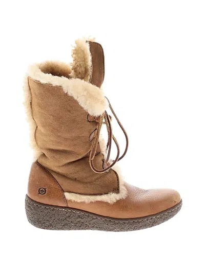Pre-owned Born Boots In Tan