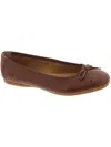 Born Brin Womens Leather Flat Ballet Flats In Brown