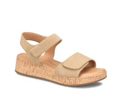 Born Cabanas Wedge Sandal In Neutral