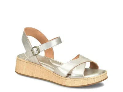Born Cannes Wedge Sandal In Gold