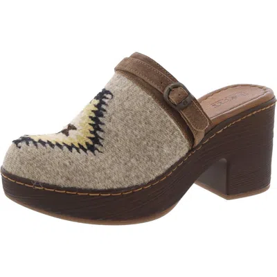 Born Carmen Womens Buckle Clogs In Multi