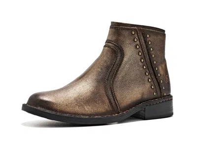 Born Cincy Studded Women's Boots Rust (ruggine): 6 M (b), Leather/suede In Brown