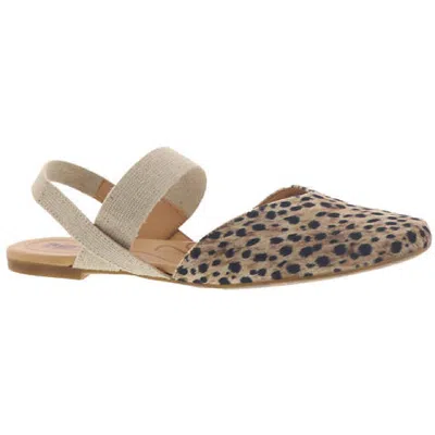 Born Coco Womens Animal Print Flat Ankle Strap In Multi
