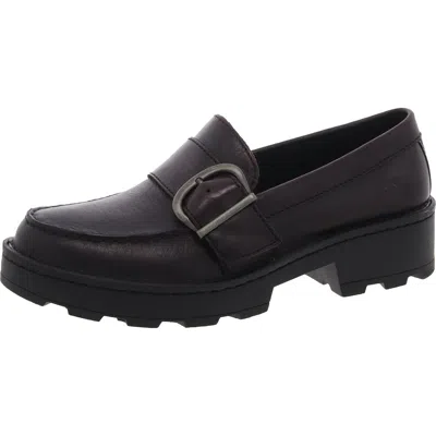 Born Contessa Womens Buckle Leather Loafers In White