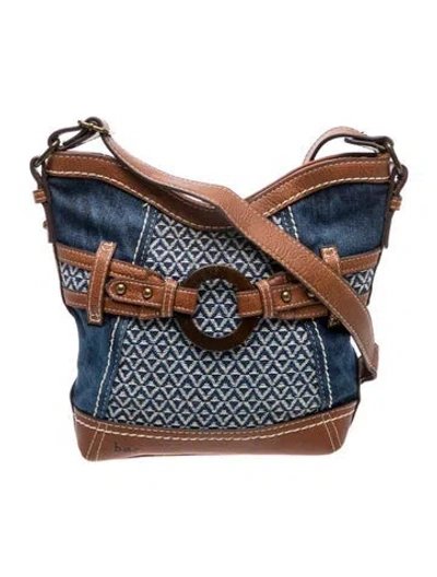 Pre-owned Born Denim Crossbody Bag In Blue