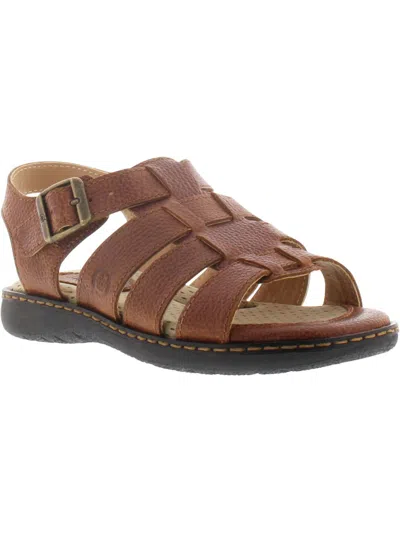 Born Dilon Joshua Womens Casual Flat Gladiator Sandals In Brown