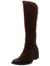 BORN FELICIA WOMENS DISTRESSED STACKED HEEL KNEE-HIGH BOOTS