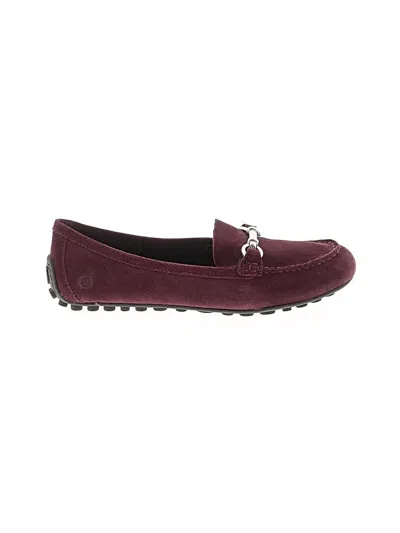 Pre-owned Born Flats In Burgundy