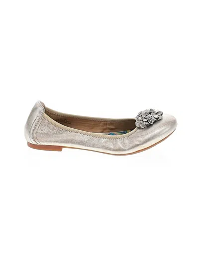 Pre-owned Born Flats In Silver