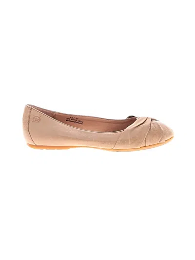 Pre-owned Born Flats In Tan