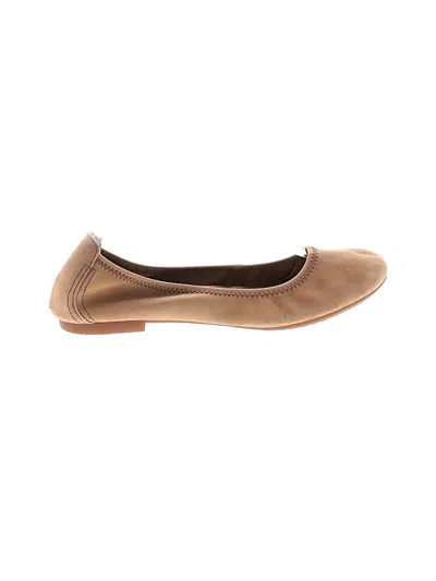 Pre-owned Born Flats In Tan