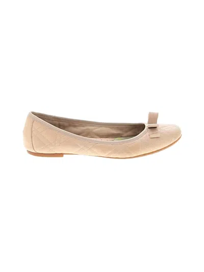 Pre-owned Born Flats In Tan