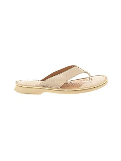 Pre-owned Born Flip Flops In Tan