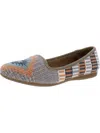 BORN GISELLE WOMENS WOVEN SLIP ON LOAFERS