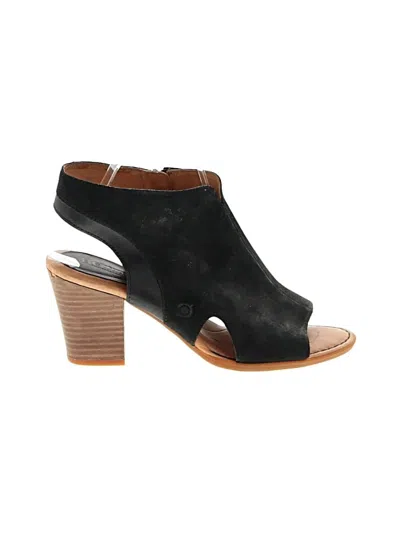 Pre-owned Born Heels In Black