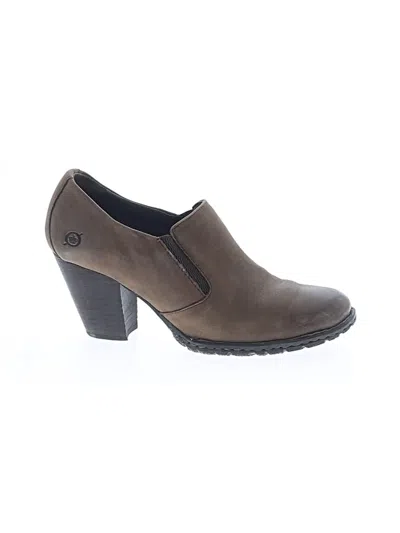 Pre-owned Born Heels In Brown