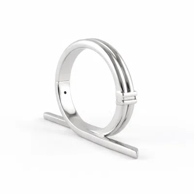 Born In Exile Women's Barbwire Bangle Three Twist Silver