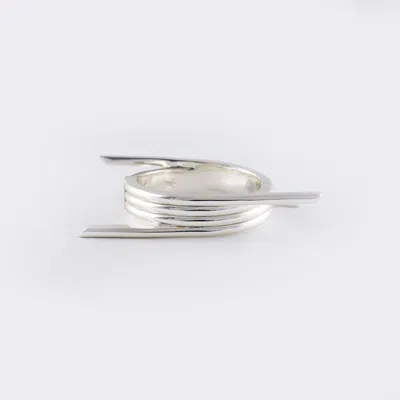 Born In Exile Women's Barbwire Four Twist Cuff Bangle Silver