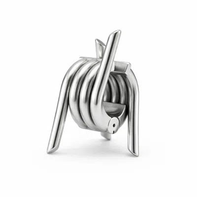 Born In Exile Women's Statement Barbwire Brass Ear Cuff Half Opening - Silver