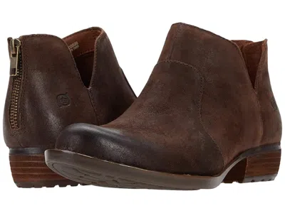 Born Kerri Women's Dress Zip Boots Dark Brown Distressed: 6 M (b), Leather In Multi