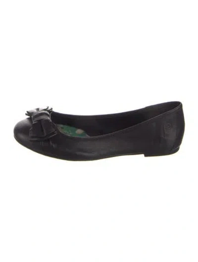 Pre-owned Born Leather Ballet Flats In Blue