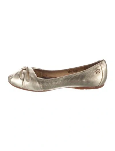 Pre-owned Born Leather Ballet Flats In Multicolor